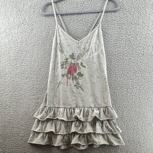For Love And Liberty  Y2K Sleeveless Ruffled Tank Mini Dress  Size M